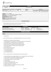 Programa de la asignatura 0405101 para el curso acadÃ©mico