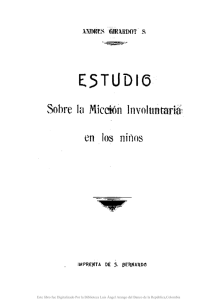Estudio sobre la micción involuntaria en los niños