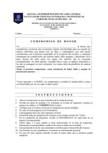 2S-2015 Fisica SegundaEvaluacion 11H30 Version0