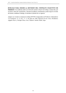 HUELGAS PARA EXIGIR LA REVISION DEL CONTRATO