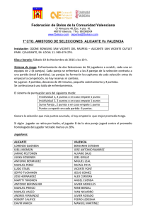 CTO. AMISTOSO ALICANTE Vs VALENCIA BASES