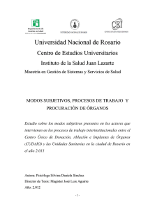 Modos Subjetivos, Procesos de Trabajo y