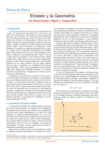 Einstein y la Geometría - Revista Española de Física