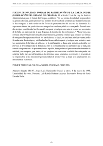 JUICIOS DE NULIDAD. FORMAS DE RATIFICACIÓN DE LA CARTA