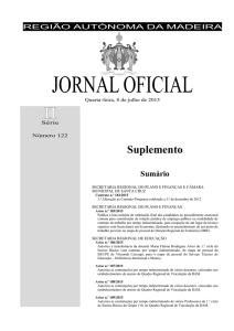 jornal oficial - Governo Regional da Madeira