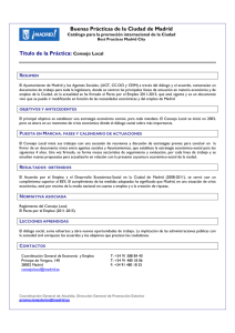 Consejo Local - Ayuntamiento de Madrid