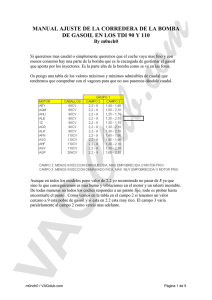 Ajuste Bomba Gasoil TDI 90/110: Manual de Regulación