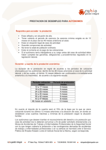PRESTACION DE DESEMPLEO PARA AUTÓNOMOS