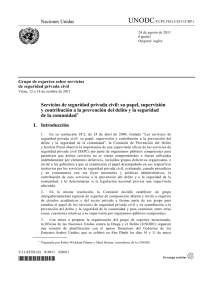 Naciones Unidas Servicios de seguridad privada civil: su papel