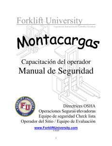 Carretilla Elevadora Manual de Capacitación
