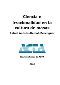 Ciencia e irracionalidad en la cultura de masas