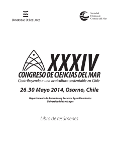XXXIV Congreso de Ciencias del Mar 2014
