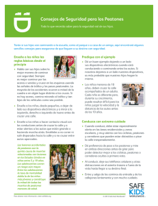 Consejos de Seguridad para los Peatones