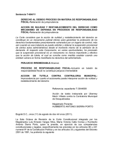 Sentencia T-604/11 DERECHO AL DEBIDO PROCESO EN