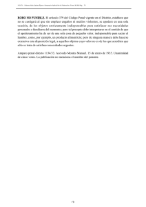 ROBO NO PUNIBLE. El artículo 379 del Código Penal vigente en el