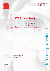 Informe profesional - Portales informáticos de TEA Ediciones