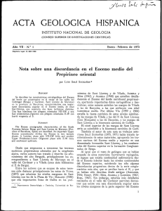 acta geologica hispanica