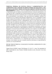 tribunal federal de justicia fiscal y administrativa. es competente