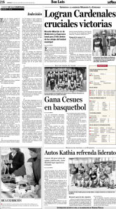 Gana Cesues en basquetbol