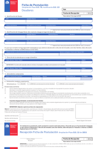 Ficha de Postulación a Beneficios Descargar PDF