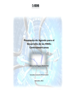 Propuesta de Agenda para el Desarrollo de las RNIEs