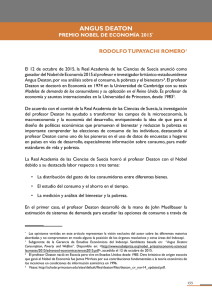 Rodolfo Tupayachi Romero - «Angus Deaton, Premio