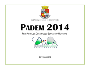 padem 2014 - Ilustre Municipalidad de Constitución