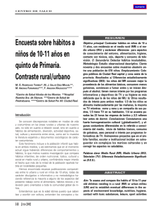 Encuesta sobre hábitos a niños de 10