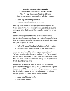 Reading: How Families Can Help La lectura: Cómo las familias