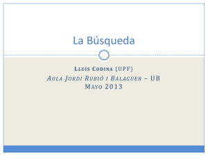 La búsqueda