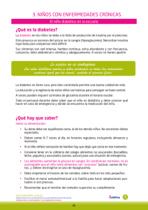 El niño diabético en la escuela - Asociación Española de Pediatría