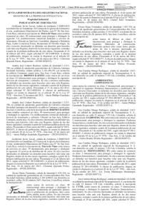 JUNTA ADMINISTRATIVA DEL REGISTRO NACIONAL REGISTRO