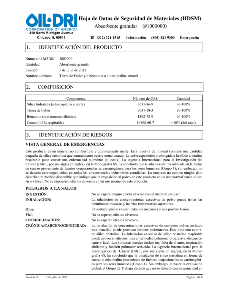 MSDS 1003000 Granular Absorbent 07-05-11.docx