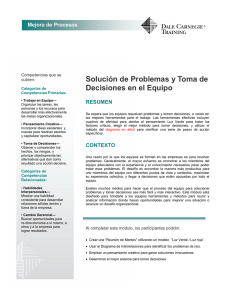 Solución de Problemas y Toma de Decisiones en el Equipo