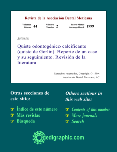 Quiste odontogénico calcificante (quiste de Gorlin