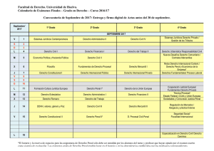 Grado en Derecho – Curso 2016/17 Convocatoria