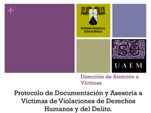 Protocolo de Documentación y Asesoría a Víctimas de Violaciones