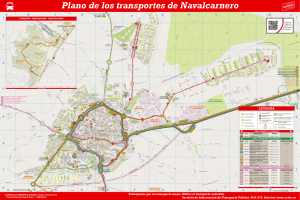Plano de los transportes de Navalcarnero