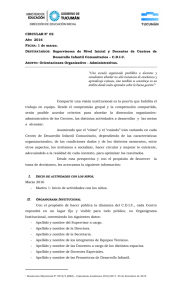 CIRCULAR N° 2 - CDIC - Orientaciones Organizativo Administrativas