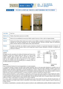 demo 86 flujo laminar. mezcla reversible de fluidos