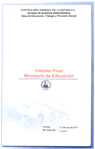 informe final 71-11 ministerio de educación programa pasantías