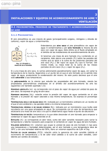 INSTALACIONES Y EQUIPOS DE ACONDICIONAMIENTO DE AIRE