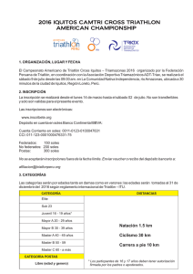 Convocatoria - Plataforma de Inscripciones para eventos deportivos