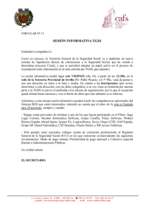 SESIÓN INFORMATIVA TGSS