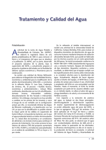 Tratamiento y Calidad del Agua