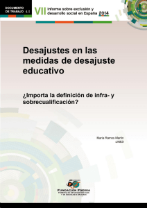 Desajustes en las medidas de desajuste educativo