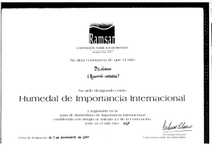 Humedal de Importancia Internacional
