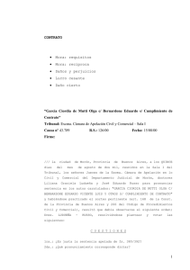 “Garcia Ciordia de Mutti Olga c/ Bernardone Eduardo s