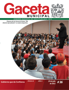 Gaceta # 36 - Tepatitlán de Morelos, Jalisco
