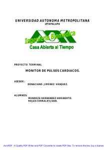 monitor de pulsos cardiacos.